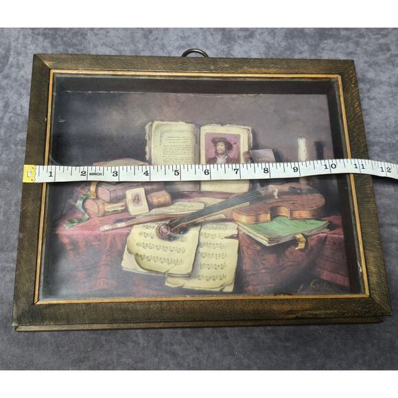 Vintage Vue d'Optique 3D Treasured Memories 8" x 10" Art Print in Wooden Frame - Picture 5 of 8